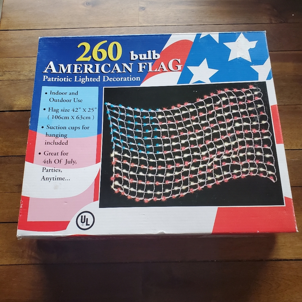 Lighted American Flag